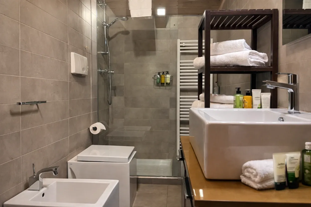 Il bagno della Junior Suite